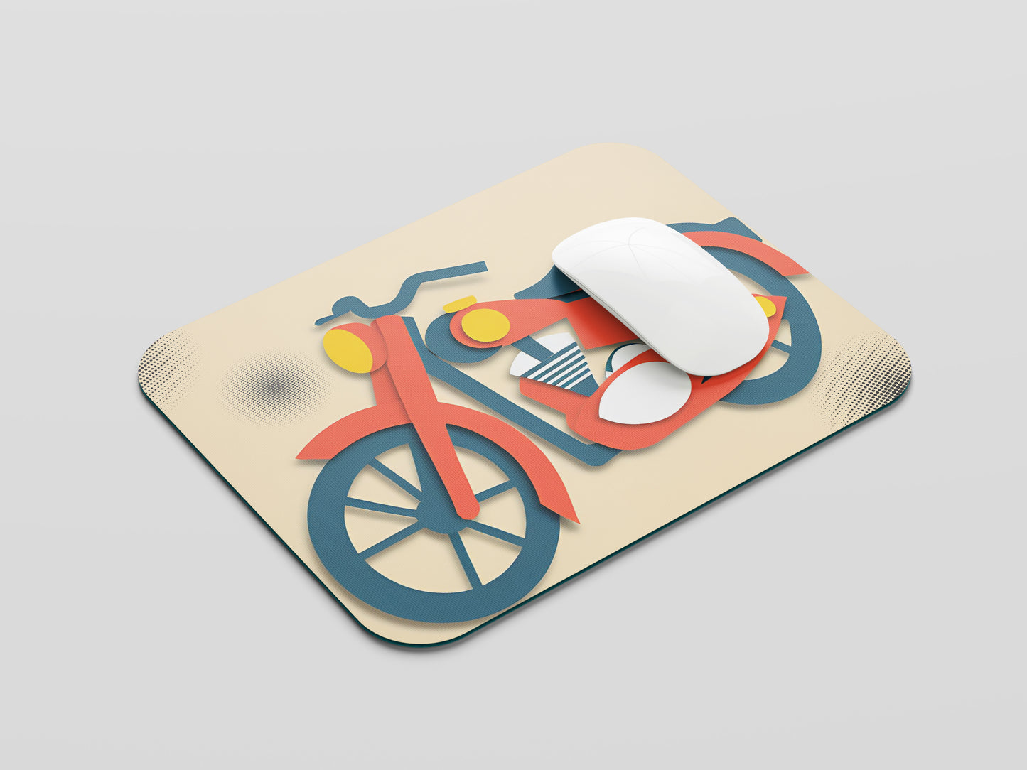 Ride the Thunder: Motorcycle Mouse Pad