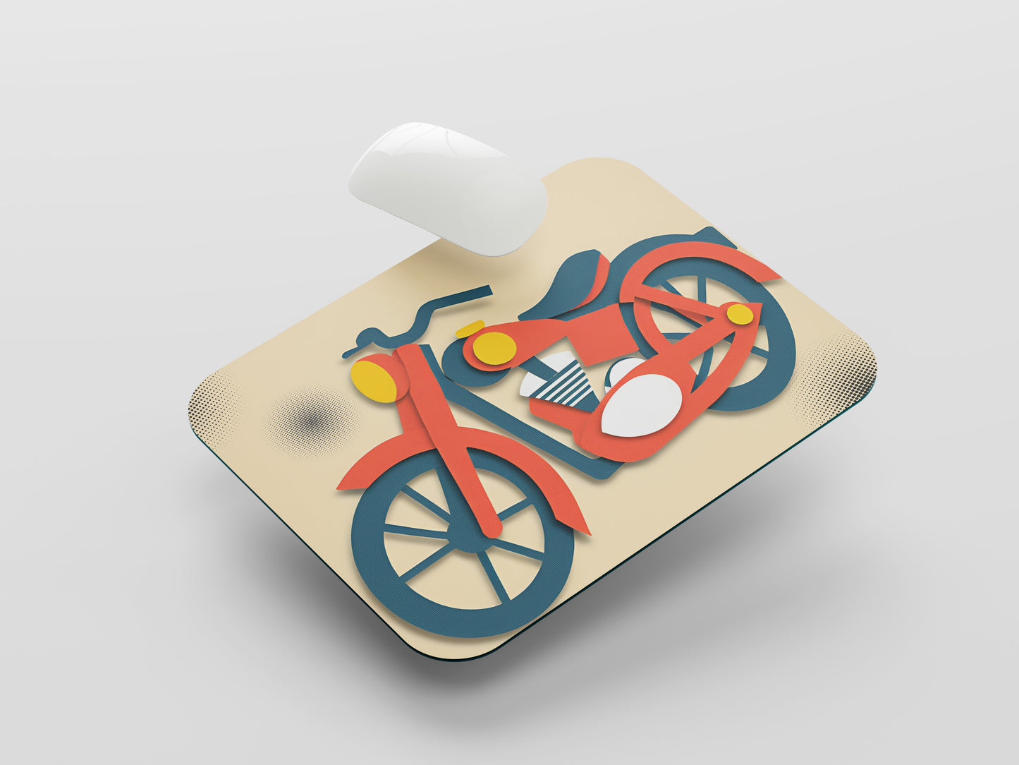 Ride the Thunder: Motorcycle Mouse Pad