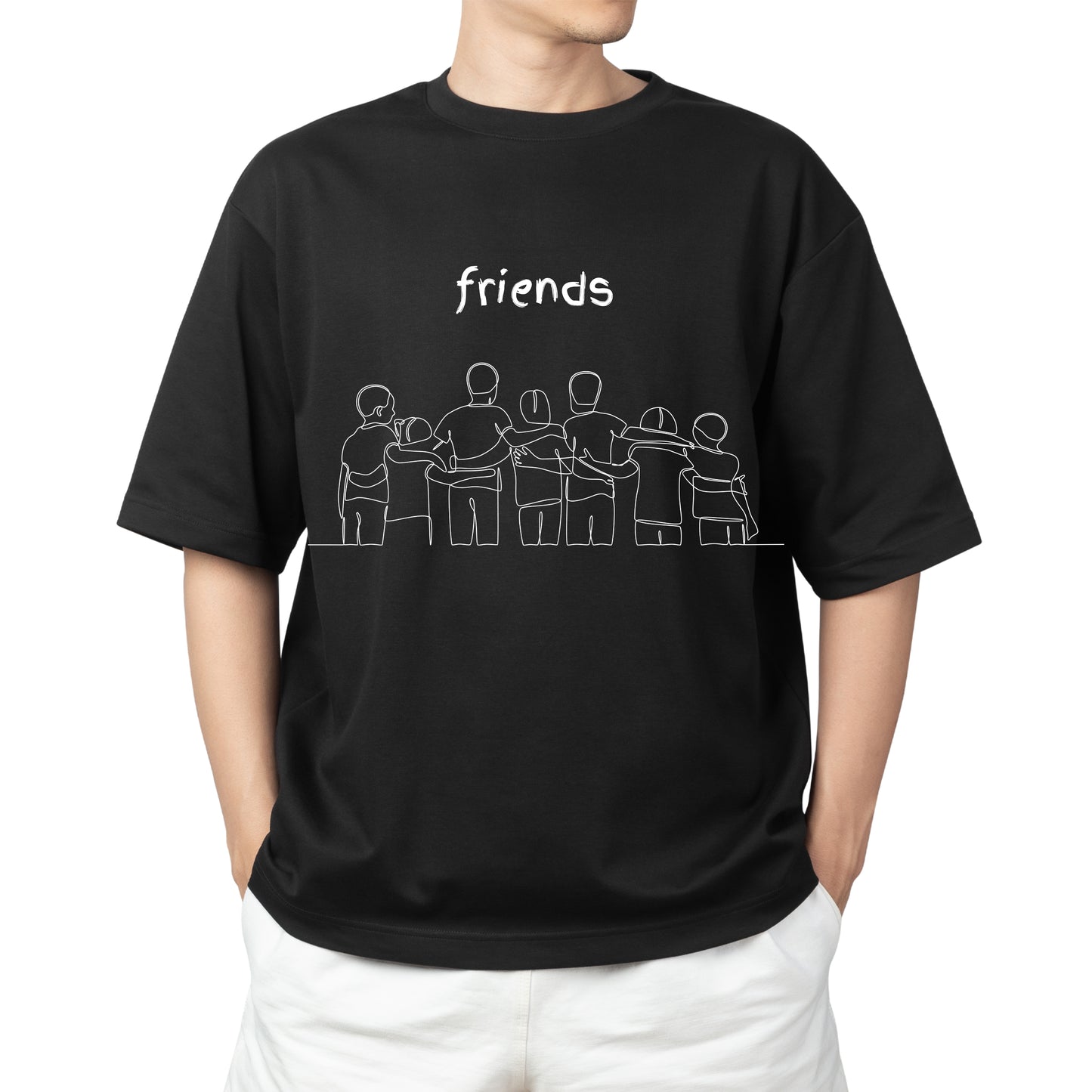 Oversize Friends Forever: Tees That Celebrate Unbreakable Bonds