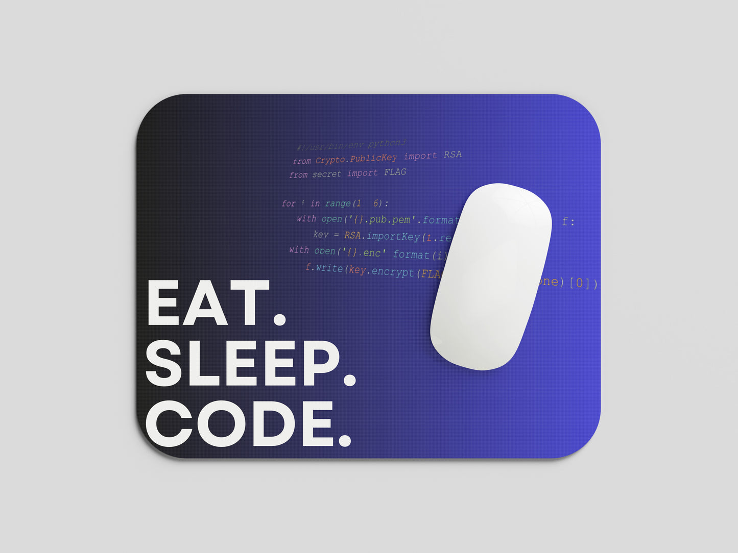 Code Life: Eat, Sleep, Code Mouse Pad